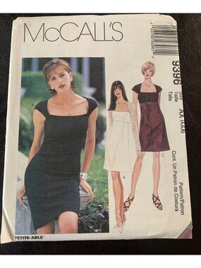 McCall's Misses Dress Sewing Pattern Size 4 6 8 9396 - Uncut